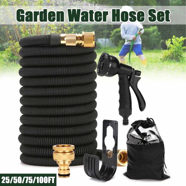 

watering equipments garden hose set with expandable water injector magic sprayer high pressure car wash gun