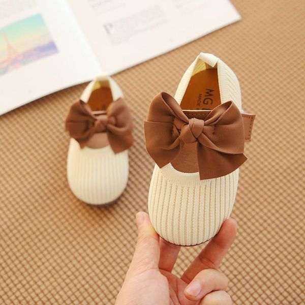 

fashion girls' cute bow breathable fabric slip-on flat shoes (2-6 years old) soft sole light weight kids shoe t20n12ls-19, Black;grey