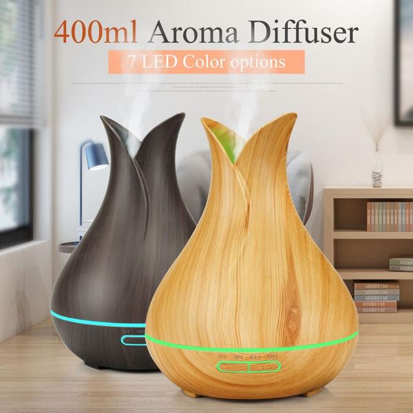 

fragrance lamps remote air humidifier essential oil diffuser 400ml art humidification creative color led