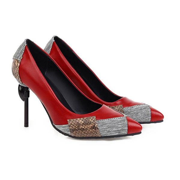 

dress shoes big size 32-48 spring & autumn fashion women pointed toe heel thin heels pumps 2 colors, Black