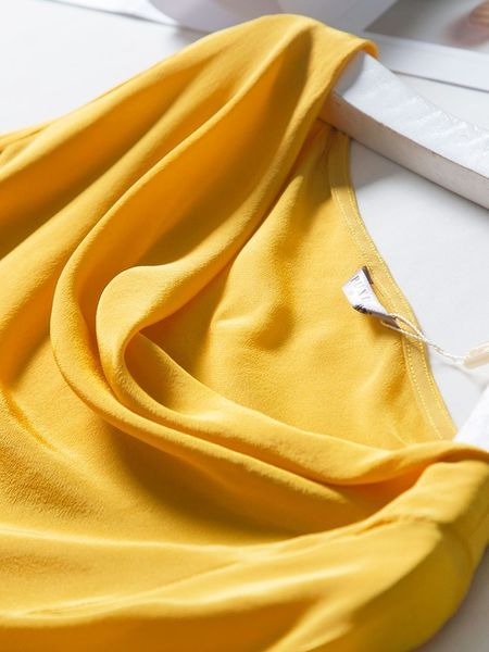 

dress early spring 2021 crepe de chine gentle wind silk temperament swing collar waist women's, Black;gray