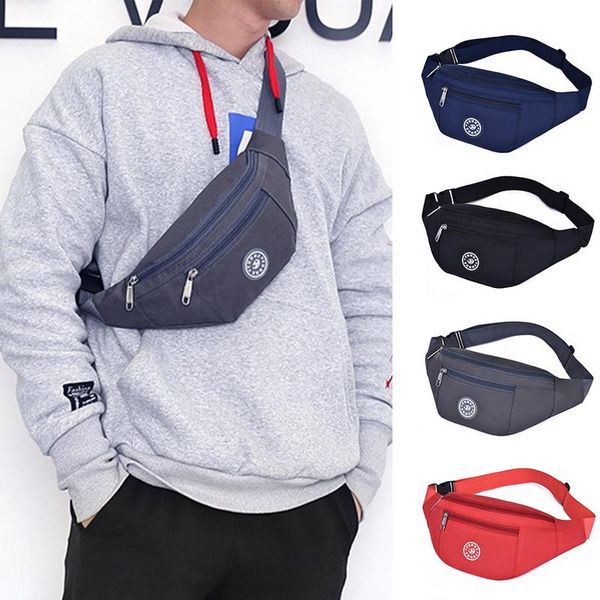 

chest bag nylon waist women belt men fanny pack fashion colorful bum travel purse phone pouch pocket hip bags