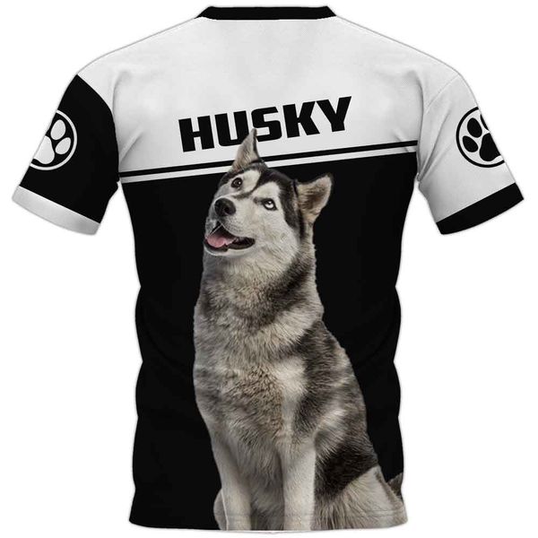 

cute pet pattern 3d t-shirt graphic optical illusion short-sleeved party street punk and gothic round neck summer, White;black