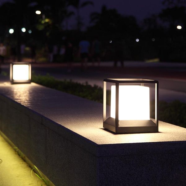 

floor lamps outdoor waterproof column head lamp courtyard door villa garden wall post gate