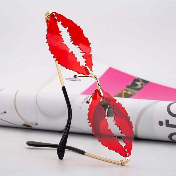 

sunglasses colorful lips, , weird party women, White;black