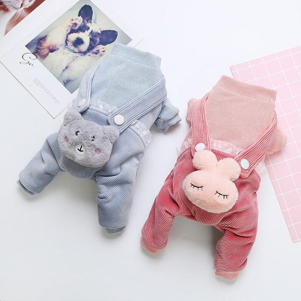 

dog apparel aapet 1pc cotten fleece jumpsuits cute modelling clothes for winter warm puppy pet jumpsuit jacket sweater