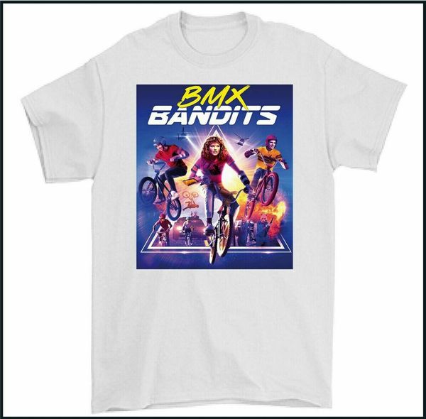 

bmx bandits t-shirt, 80's movie film skyway tuff wheels mens tee top, White;black