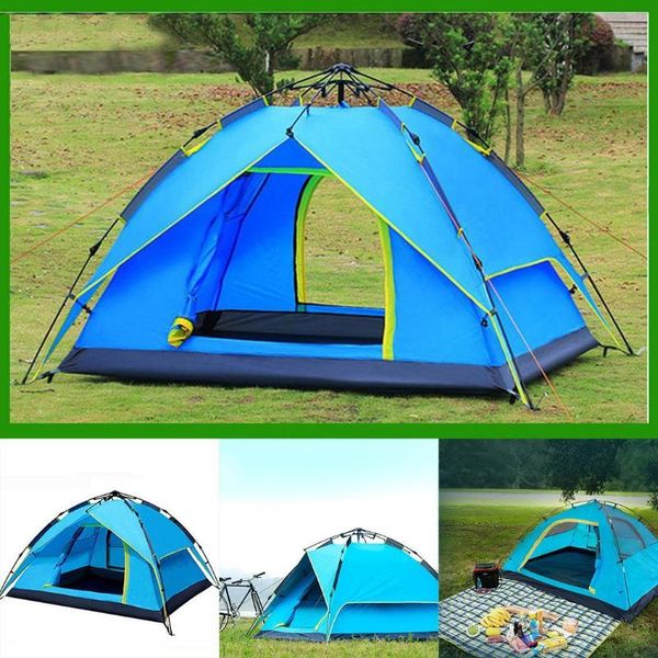 

durable sturdy waterproof fully automatic outdoor camping automatic, double layered >3000mm 2000-3000mm tent tents and shelters