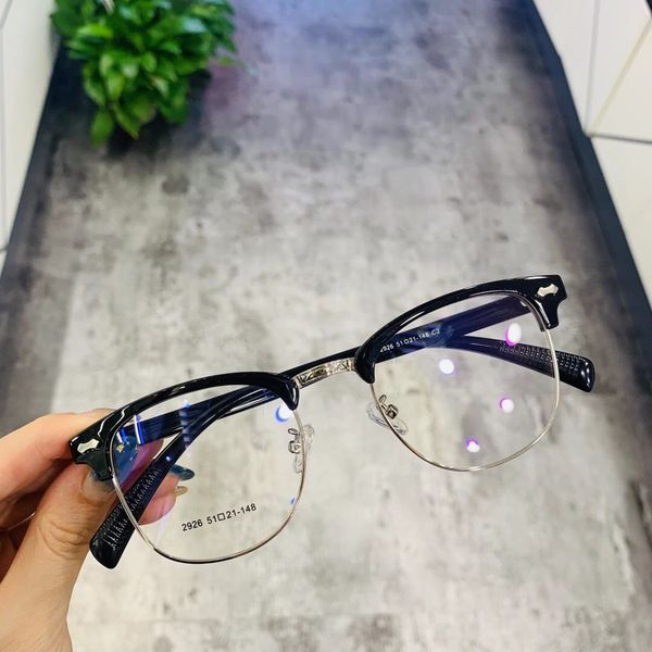 

70% off men's business classic eyebrow xiao zhan can be equipped with aspheric anti blue light danyang glasses frame g0wc, White;black