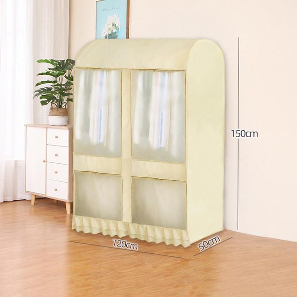 

clothing & wardrobe storage garment rack cover large capacity dustproof waterproof protector with zipper and visible window he