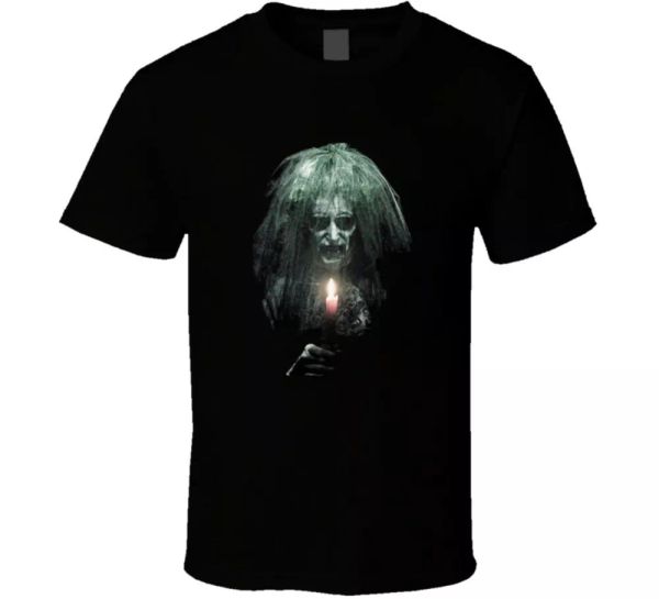

insidious the last key horror thriller scary movie fan t shirt, White;black
