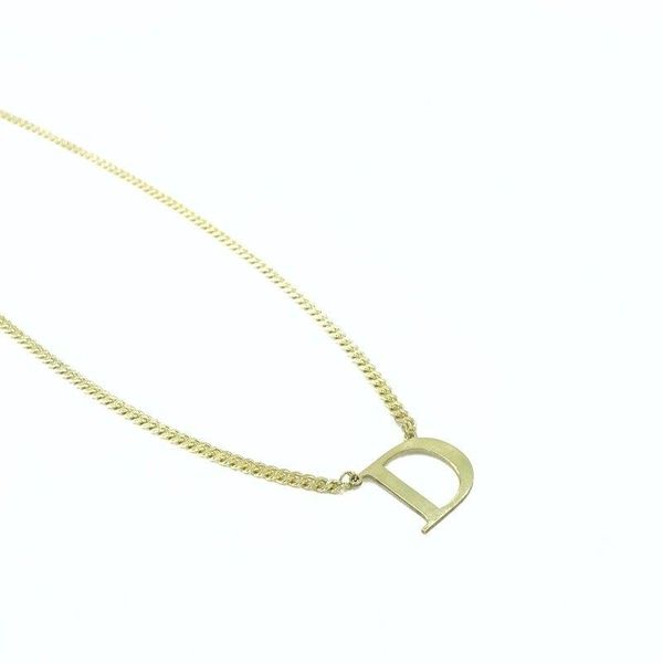 

pendant necklaces thick 314 chain gold plated big letter silver necklace