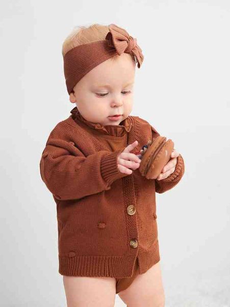 

baby button front cardigan she, Blue