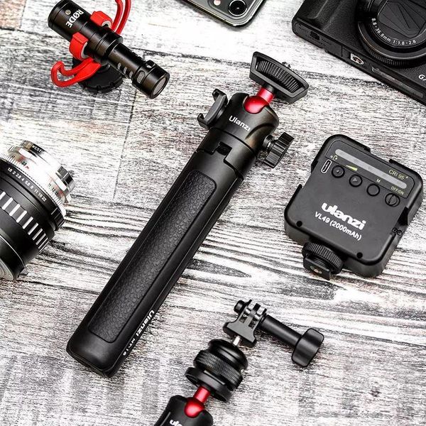 

mt-16 foldable mini extended tripod mobile phone micro single camera vlog universal selfie stick shutter remote tripods