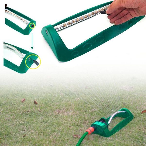 

hole swing plastic aluminum tube garden lawn sprinkler 2 sided coverage nozzle rotating water system supply watering equipments
