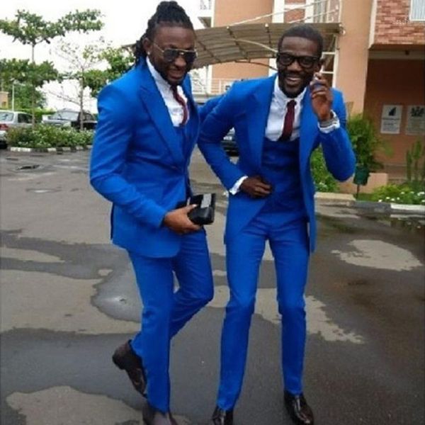 

men's suits & blazers arrival royal blue costume homme men for wedding 3 pieces (jacket+pant++vest+tie) terno masculino groom blazer, White;black