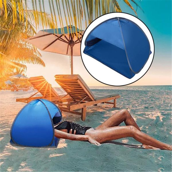 

portable beach tent pillow small folding sun protection personal shade canopy wind proof mini umbrella tents and shelters
