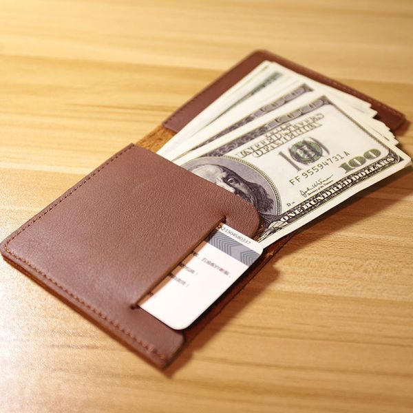 

genuine leather men's wallet retro handmade for men durable real portfel male cartera hombre purse wallets, Red;black