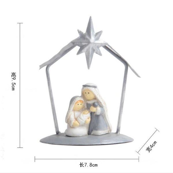 

decorative objects & figurines christmas gifts crafts ornaments metal the birth of jesus series morning star shining small size