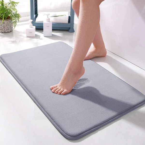 

bath mats bathroom anti-slip absorbent quick-drying carpets memory foam living room floor mat