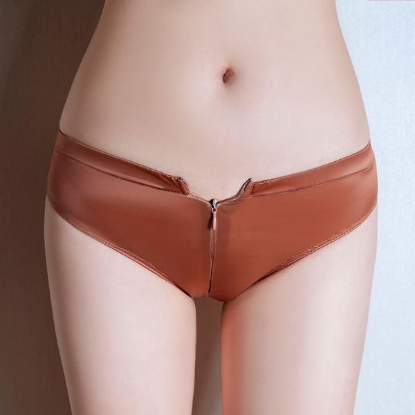 

women's panties women briefs zipper ladies hollow sheer lingerie underwear thongs 7 colors casual porno, Black;pink