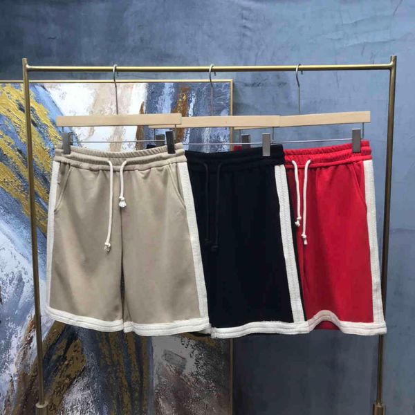 

2021 mens brand shorts summer gym fitness bodybuilding running male summer short pant breathable mesh sportswear designers beach pants size, White;black