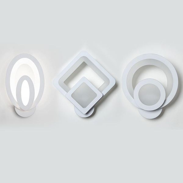 

indoor home decoration acrylic led wall light simple style bedroom living room staircase corridor bedside lamp ac85-265v