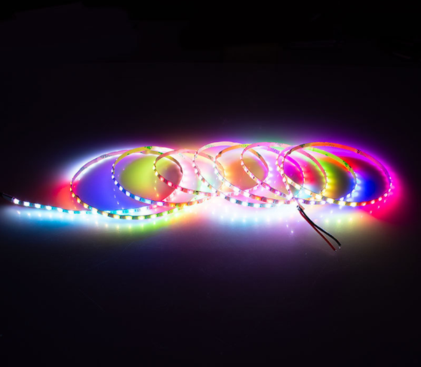 

sk6805b/lc8805-smd2021rgb 4mm ultra thin led strip 96pixels/m non-waterproof dc5v addressable stripe strips