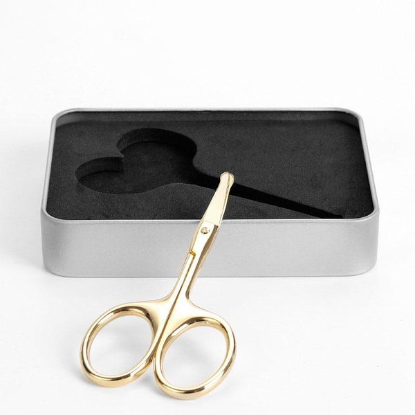 

hair scissors stainless steel safety round head small manual trimming beard beauty nose