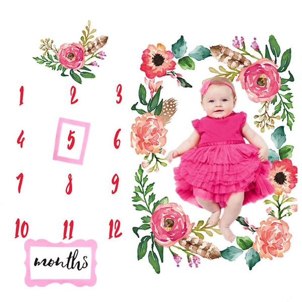 

hair accessories flowers baby girl infant born monthly milestone blanket po props background backdrop cloth diaper gift, Slivery;white