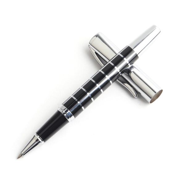 

1pcs/lot baikingift 0.5mm metal gel pen for school writing supply quality black blue red refill kawaii office business gift pens