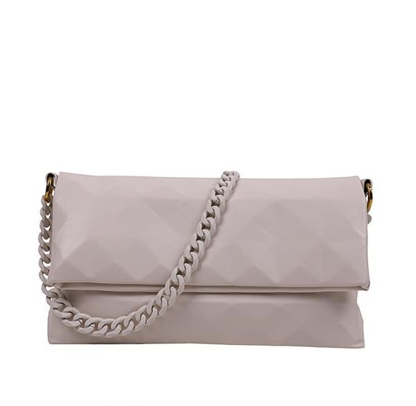 

2021 spring/summer fashion female bags rhombic shoulder trendy messenger chain bag