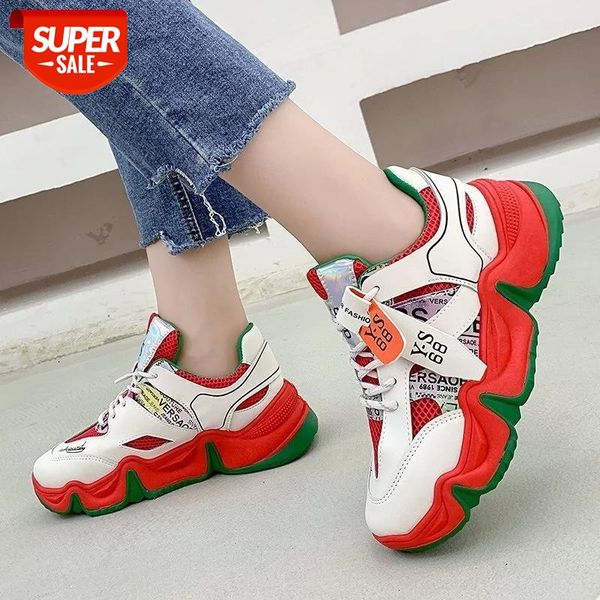

platform sneakers for women 2021 spring fashion sports casual shoes luxury designers chunky woman old dad shoes tenis female 42 #gi00