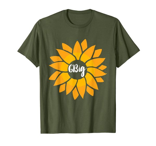 

matching big little greek reveal sorority family sunflower t-shirt, White;black