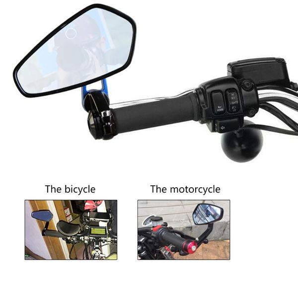 

motorcycle mirrors aluminum style 22mm rearview handlebar mirror modified reflector