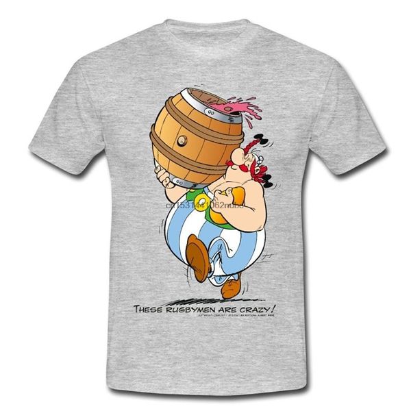 

men's t-shirts 100% cotton tee plus size men's t-shirt asterix obelix these are crazy, White;black