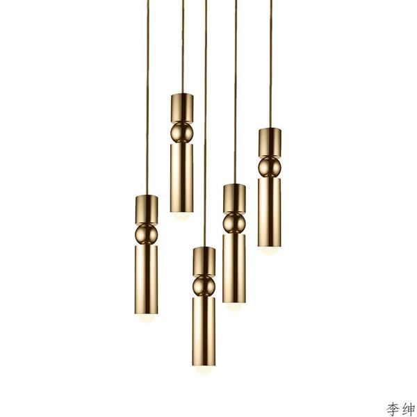 

pendant lamps simple gold hanging led lights nordic kitchen fixtures loft industrial lighting home decor living room luminaire