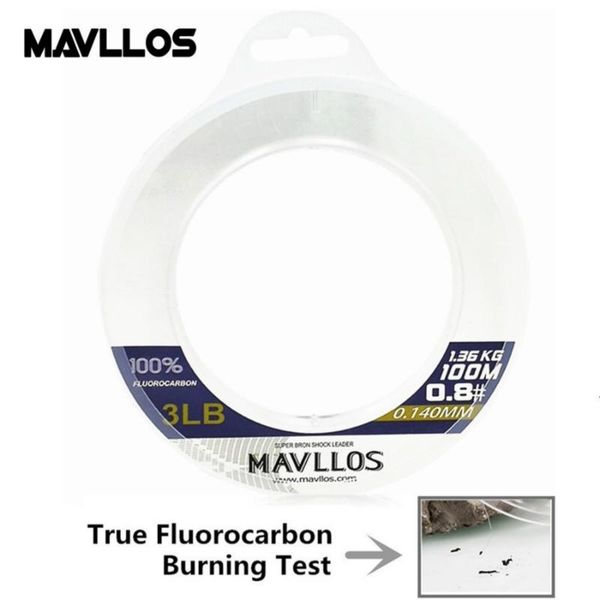 

mavllos 50m 100m japan carbon fiber monofilament carp fishing fluorocarbon line leader pwoer 100% braid