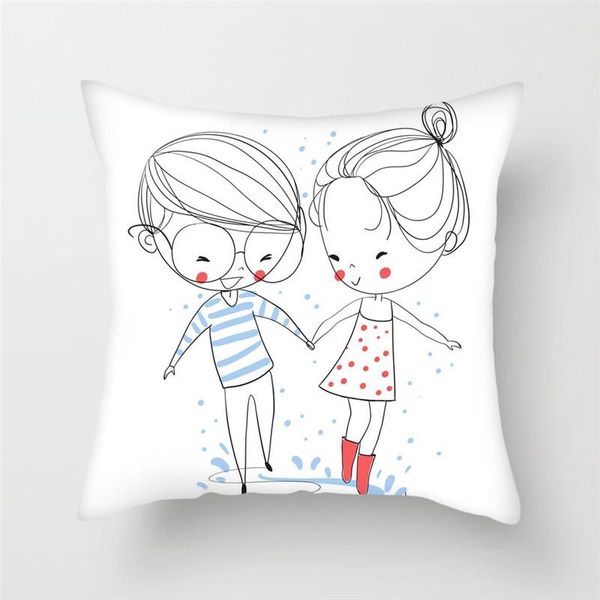 

cushion/decorative pillow fuwatacchi couple hand-painted printed cushion covers love heart cover for home office sofa chair decor pillowcase