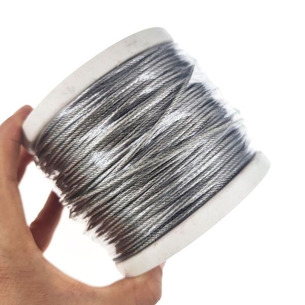 

braid line infof 100m stainless steel fishing 7x7 strands weave wire 13lbs-660lbs rigs jigging lures leader