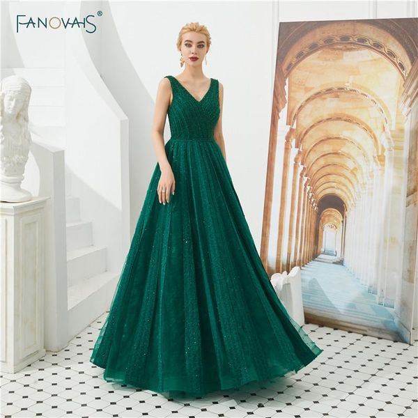 

party dresses evening dress long v neck beaded prom 2021 lace formal gown floor length green women vestido de noche ns26, White;black