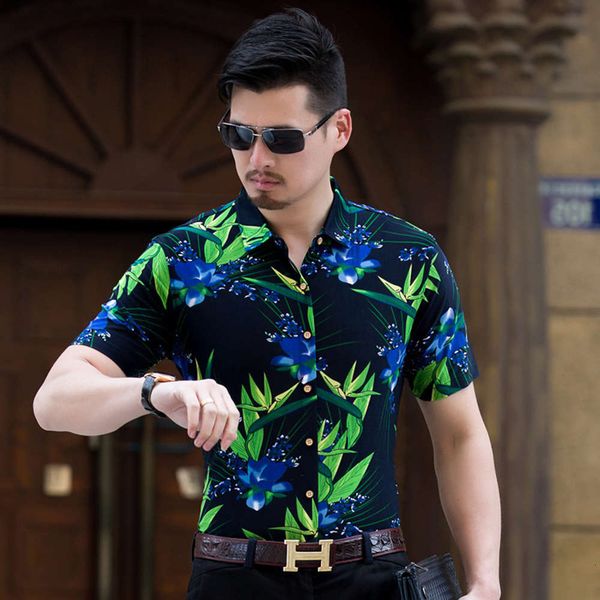 

dresses summer brand middle aged shirt short sleeve fashion cardigan men's shirt father's dress, White;black