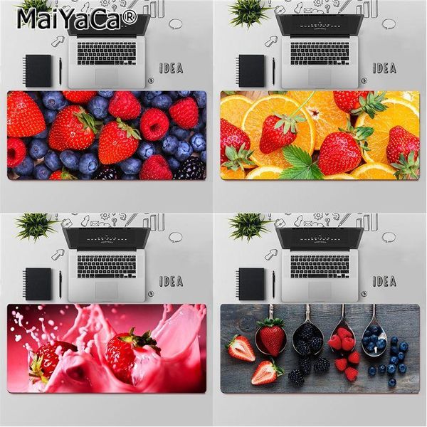 

mouse pads & wrist rests maiyaca fruit strawberry office mice gamer soft pad large keyboards mat
