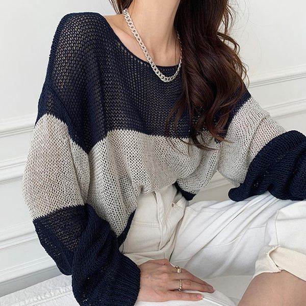 

women's sweaters female sweater women winter pullover knitting overszie long sleeve girls loose knitted outerwear thin sexy, White;black