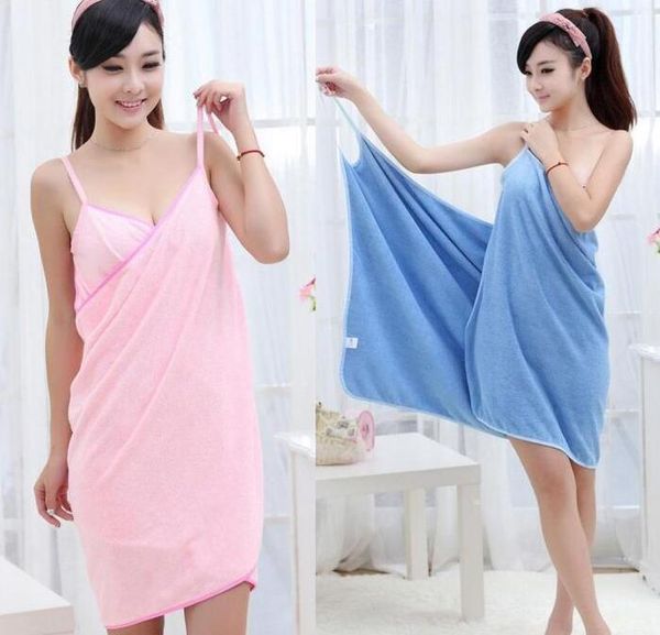 

towel bath towels fashion lady girls wearable fast drying magic beach spa bathrobes skirt