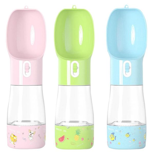 

portable dog water bottle outdoor dogs feeder drinking bowl pets dispenser for small large bowls & feeders