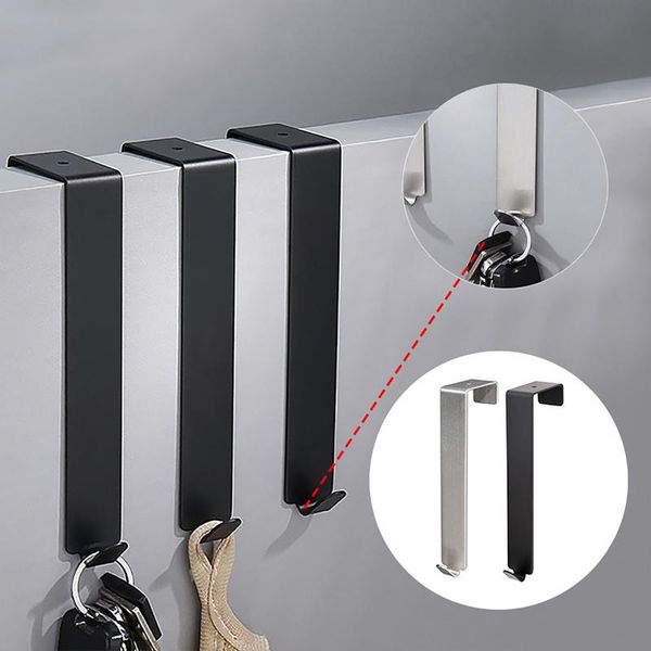 

hooks & rails 5pcs door over reversible cupboard drawer hook metal hanger coat hat bag home storage tools