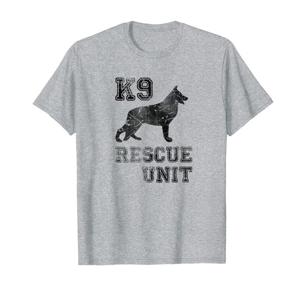 

k9 rescue unit | dog service search and rescue t shirt, White;black