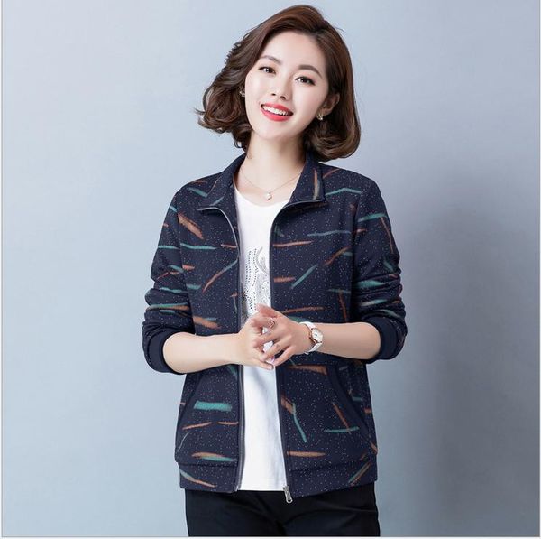 

women's jackets 2021 spring middle-aged women jacket coat loose comfortable elegant 40-50 years old mother outerwear & coats t719, Black;brown