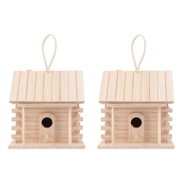

bird cages 2pcs practical nest hanging room birds hut bed outdoor accessory